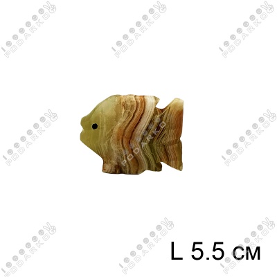 Фигурка оникс Рыбка, 464001E